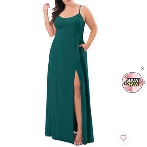 Azazie Moira Dress in Peacock